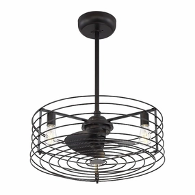 14" 3-Light Fan D'Lier modern fandeliers for living rooms