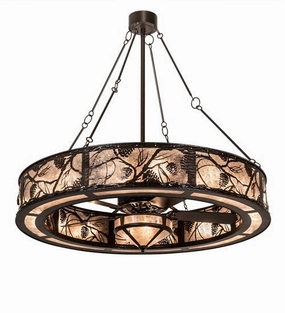 19 Light Chandel-Air decorative fandeliers with lights