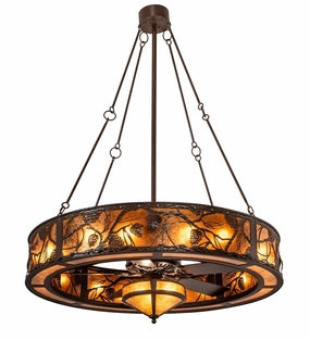 19 Light Chandel-Air decorative fandeliers with lights