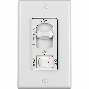 3-Speed and On / Off Light Control 3 - Wire Wall Control ceiling fan control kits with remote