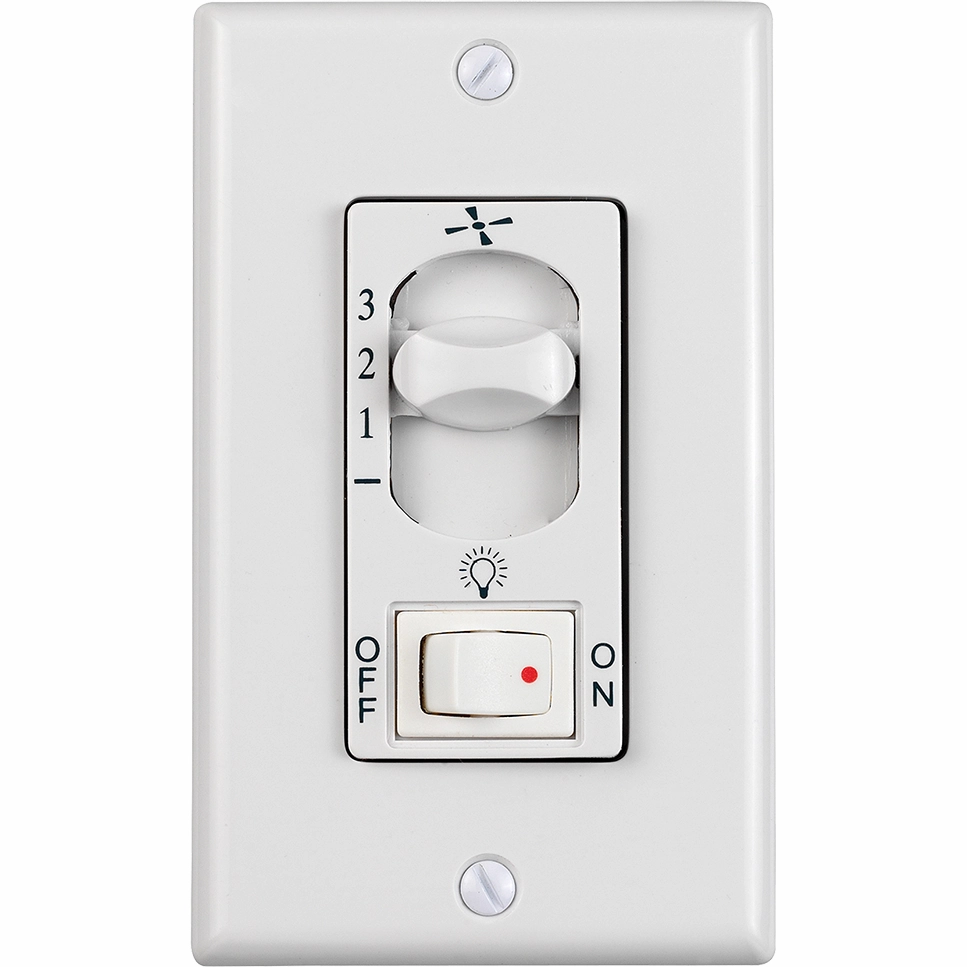 3-Speed and On / Off Light Control 3 - Wire Wall Control ceiling fan control kits with remote