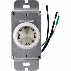 3-Speed Rotary Hardwire Wall Control ceiling fan control kits with remote
