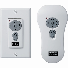 3-Speed with Dimmer and Reverse Wall / Hand-Held Remote Transmitter Accessory ceiling fan control kits with remote