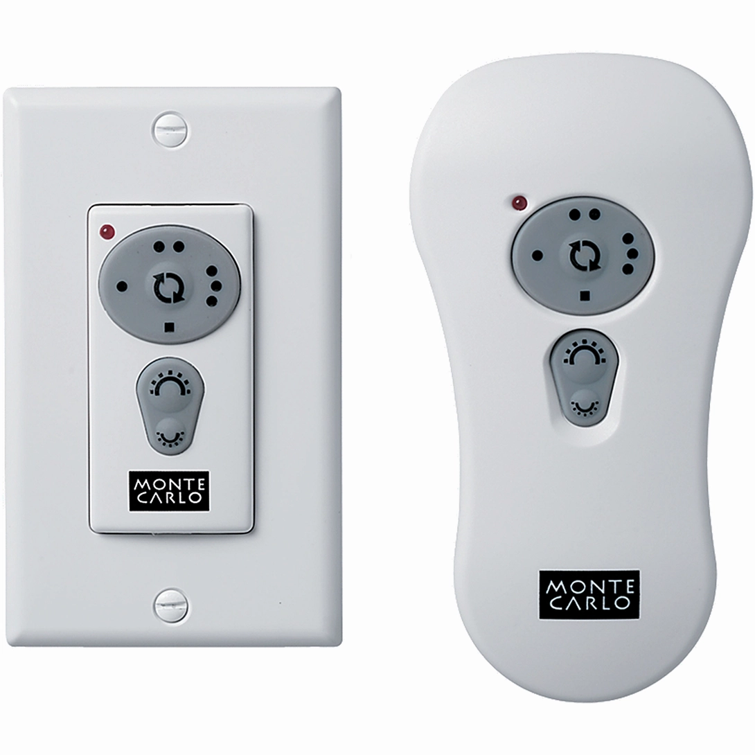 3-Speed with Dimmer and Reverse Wall / Hand-Held Remote Transmitter Accessory ceiling fan control kits with remote