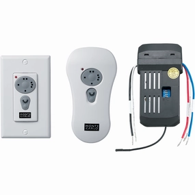 3-Speed with Dimmer Wall / Hand-Held Battery Operated Remote Control Kit ceiling fan control kits with remote