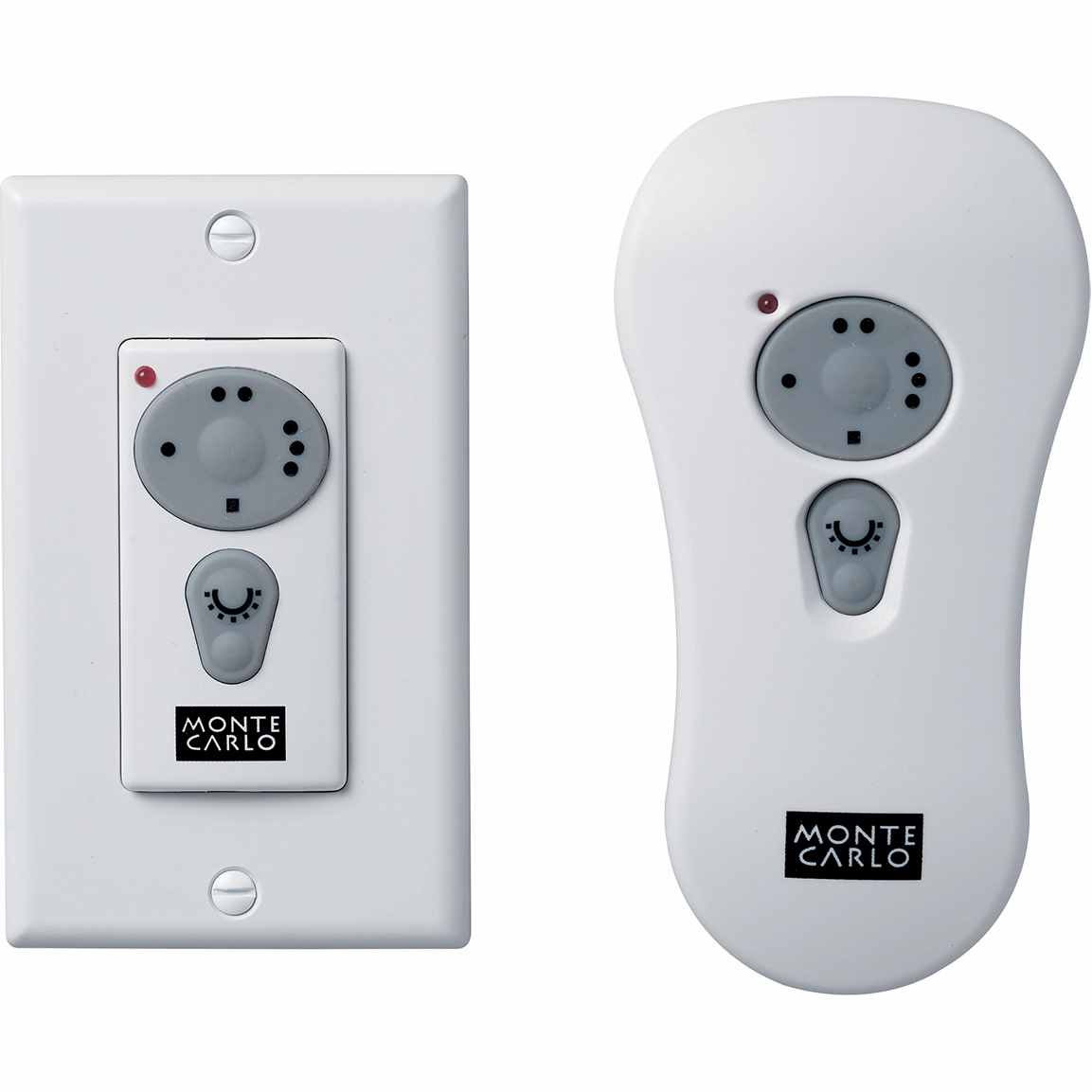 3-Speed with Dimmer Wall / Hand-Held Battery Operated Remote Transmitter Accessory ceiling fan control kits with remote