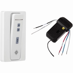 4-Speed with Dimmer Wall / Hand-Held Battery Operated Remote Control Kit ceiling fan control kits with remote