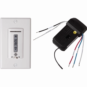 4-Speed with Dimmer Wall / Hand-Held Hardwired Remote Control Kit ceiling fan control kits with remote