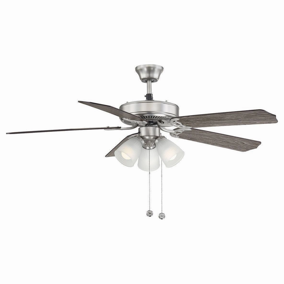 52" 3-Light Ceiling Fan quiet ceiling fans with remote control