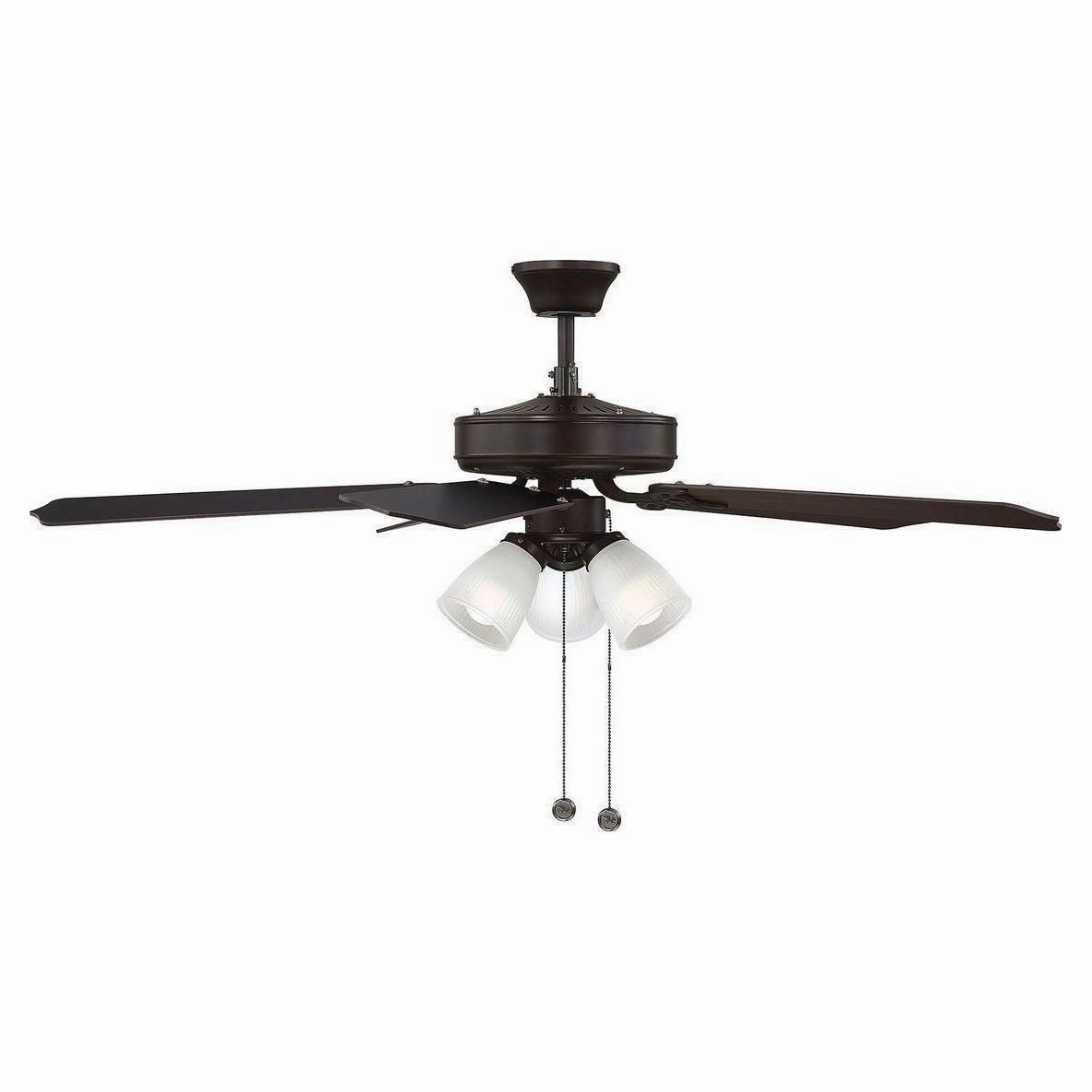 52" 3-Light Ceiling Fan