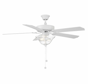 52" Ceiling Fan Bisque White medium electric fans for multi-room use