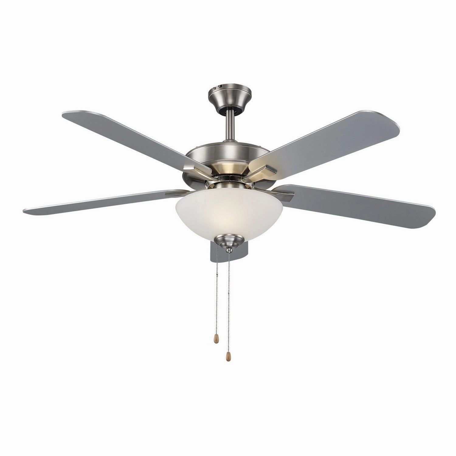 52"Ceiling Fan Brushed Nickel portable medium fans with handle design