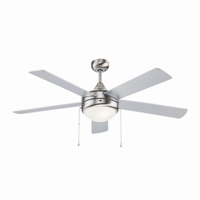 52"Ceiling Fan Brushed Nickel home cooling fans in medium size