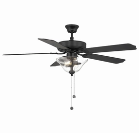 52" Ceiling Fan Matte Black affordable medium fans for summer