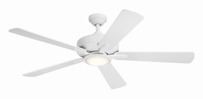 52"Ceiling Fan Matte White oscillating medium fans with strong airflow