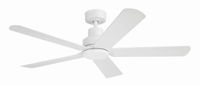 52"Ceiling Fan Matte White stylish medium fans for contemporary homes