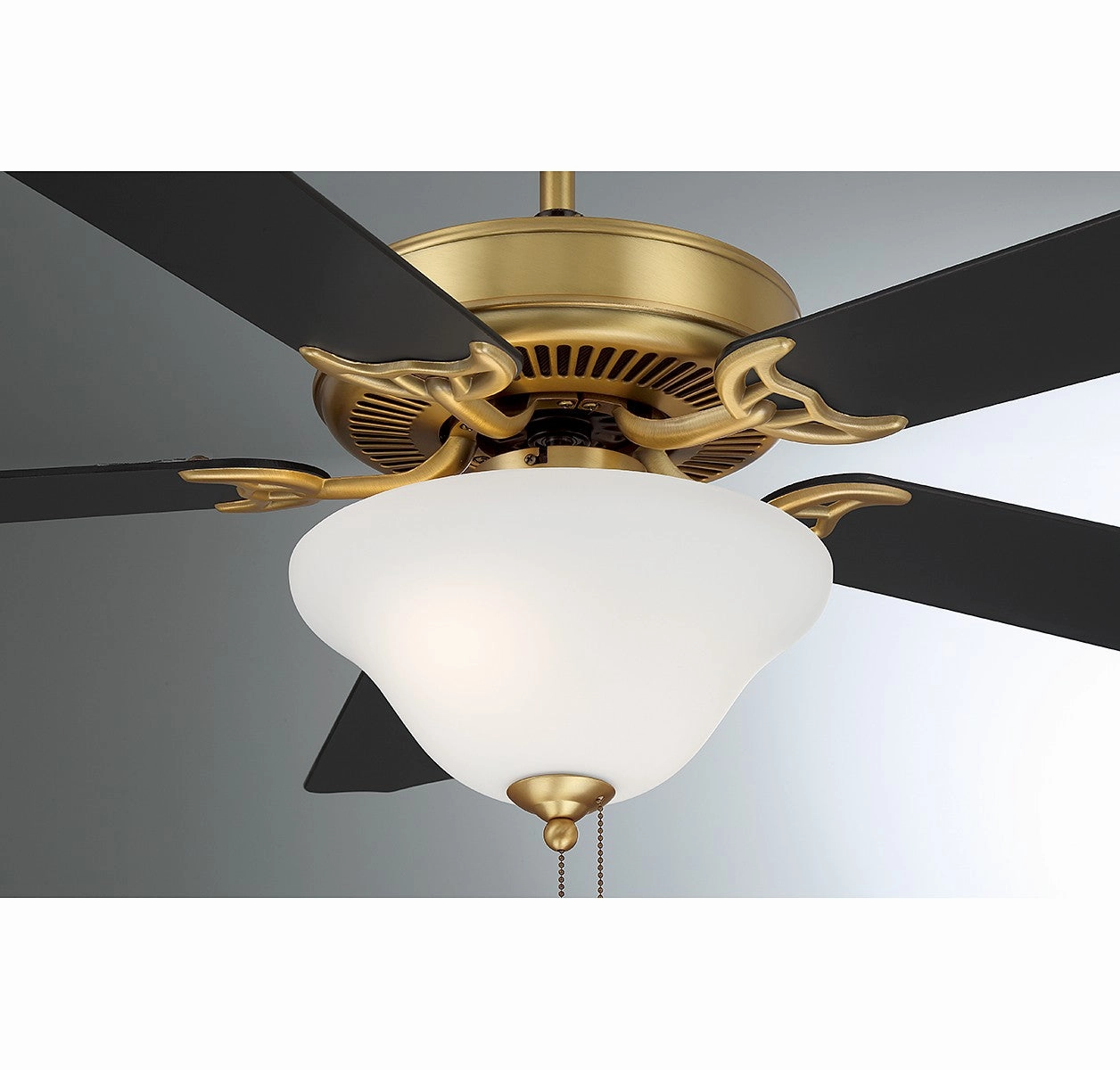 52" Ceiling Fan Natural Brass