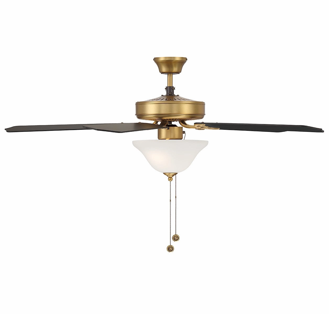 52" Ceiling Fan Natural Brass