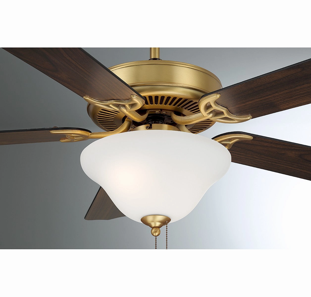 52" Ceiling Fan Natural Brass