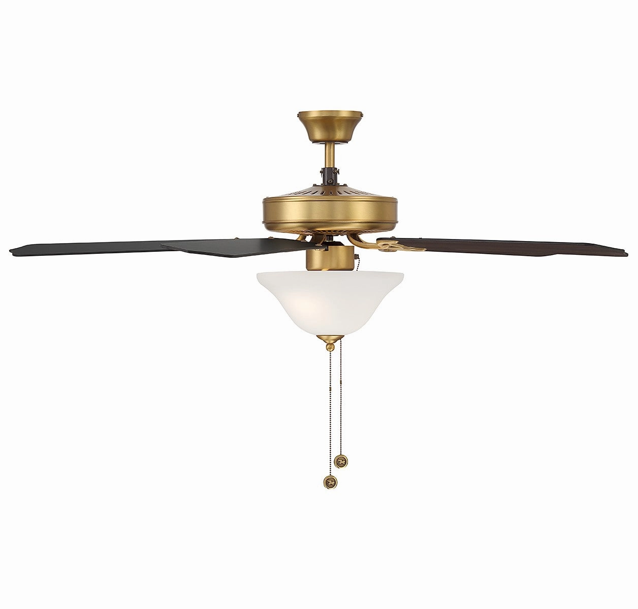 52" Ceiling Fan Natural Brass