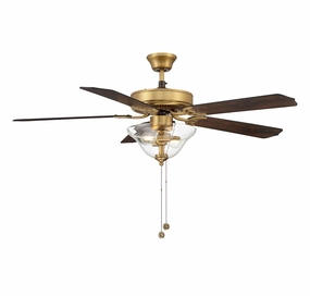52" Ceiling Fan Natural Brass modern medium fans for everyday cooling