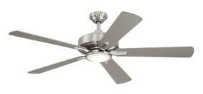 52"Ceiling Fan Nickel energy-efficient medium fans with remote