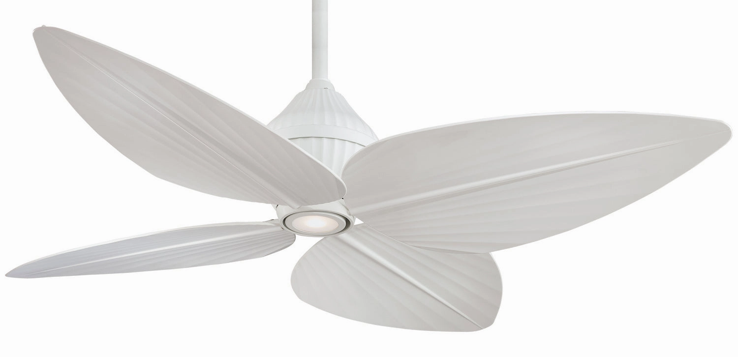 52" Gauguin Led 52"Ceiling Fan Flat White quiet medium fans for living room use