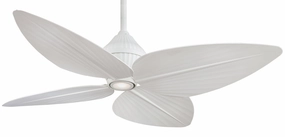 52" Gauguin Led 52"Ceiling Fan Flat White quiet medium fans for living room use