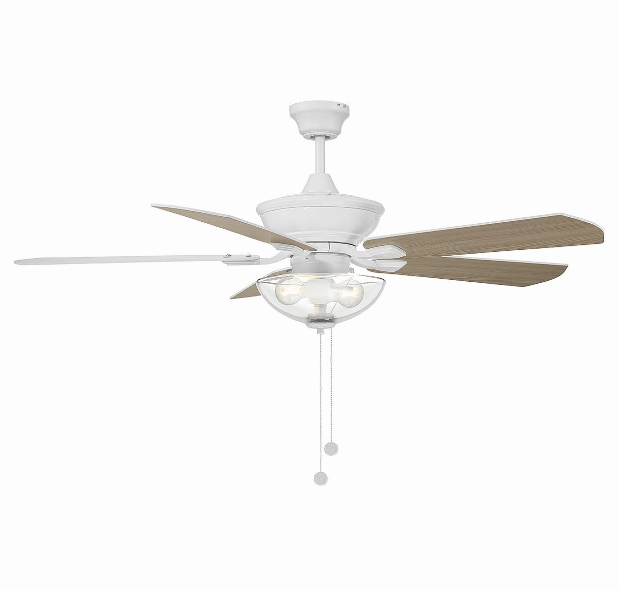 52" Outdoor Ceiling Fan White home cooling fans in medium size