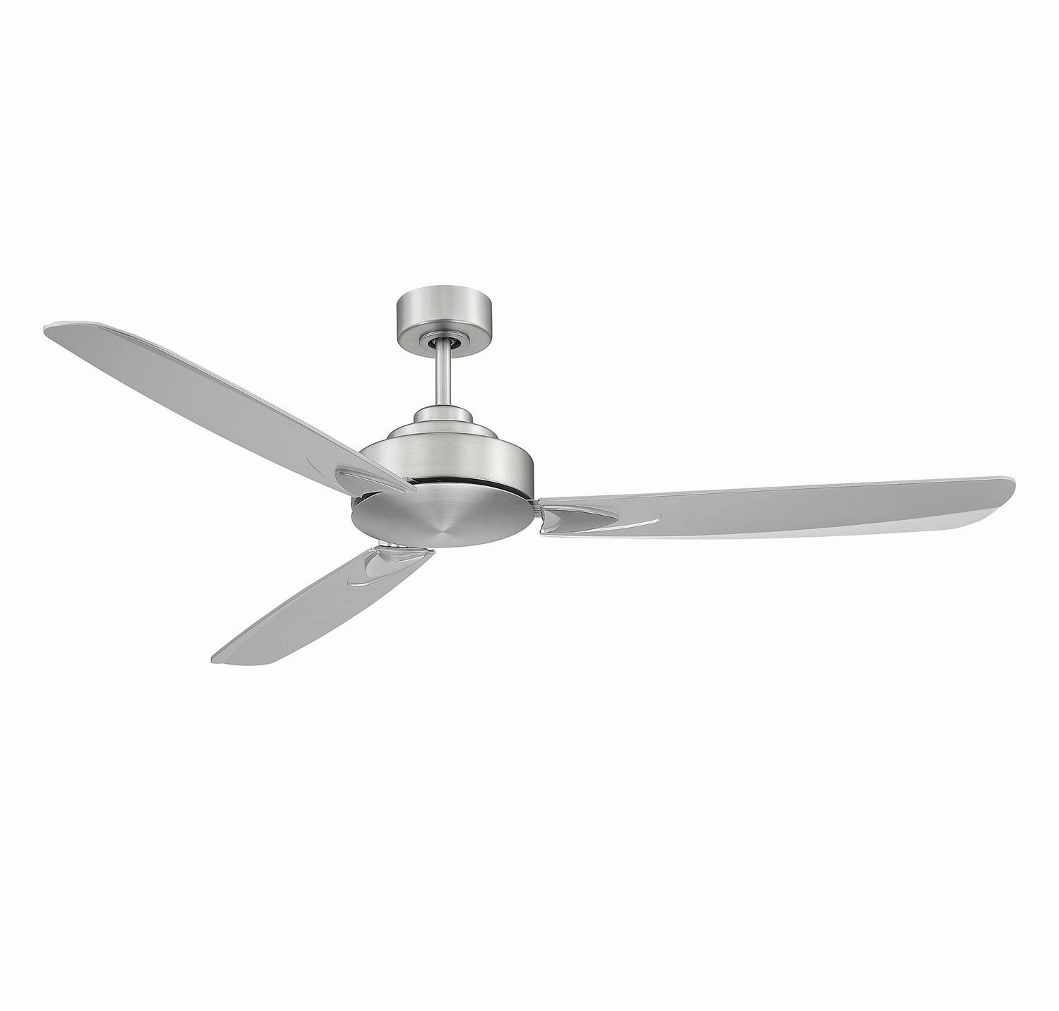 58"Ceiling Fan Brushed Nickel stylish medium fans for contemporary homes
