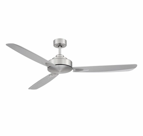 58"Ceiling Fan Brushed Nickel stylish medium fans for contemporary homes