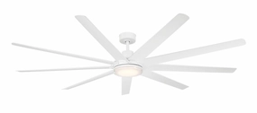 80"Ceiling Fan Matte White large electric fans for spacious rooms