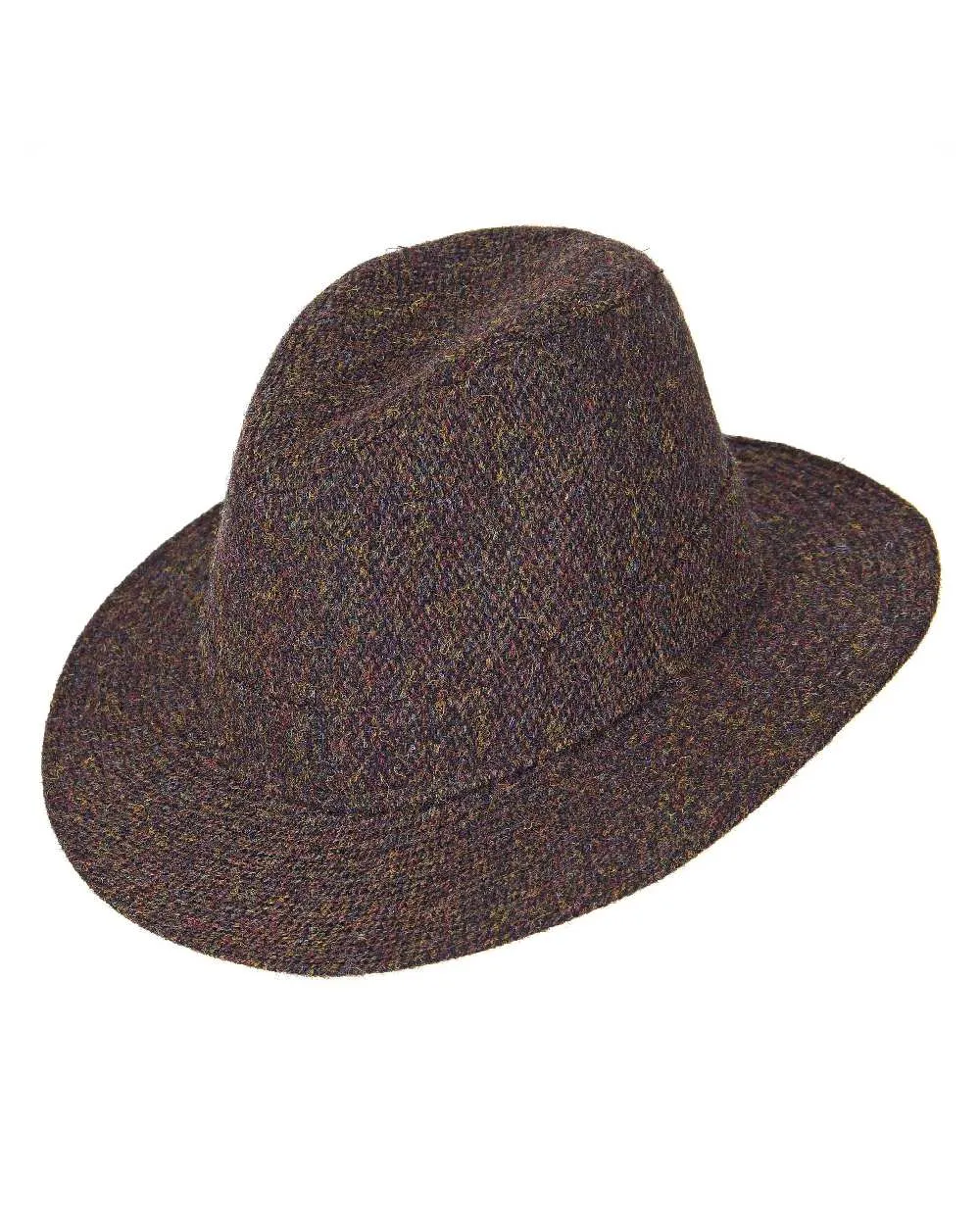 Accessories Heather Hats Heather Denholm Harris Tweed Fedora Clearance