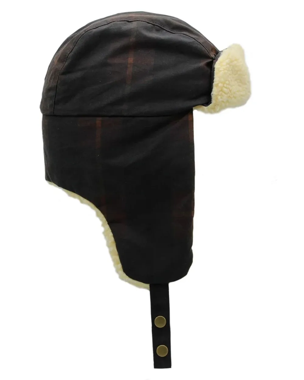 Accessories Heather Hats Heather Fraser Tartan Wax And Borg Trapper Hat