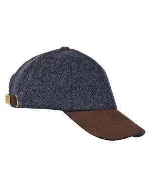 Accessories Heather Hats Heather Glencairn Harris Tweed / Leather Peak Baseball Cap
