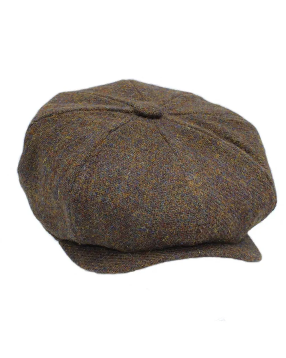 Accessories Heather Hats Heather Scott Newsboy Harris Tweed 8-Piece Cap Clearance