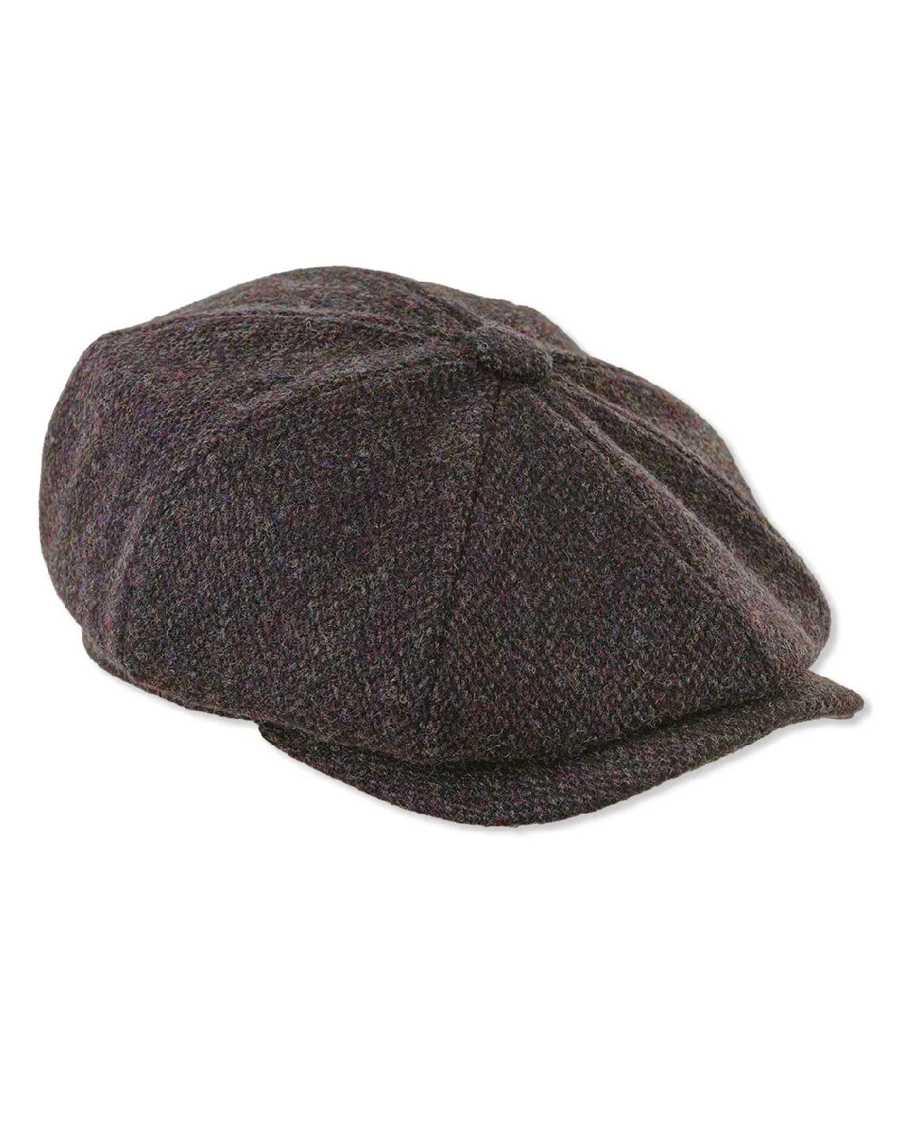 Accessories Heather Hats Heather Scott Newsboy Harris Tweed 8-Piece Cap Clearance