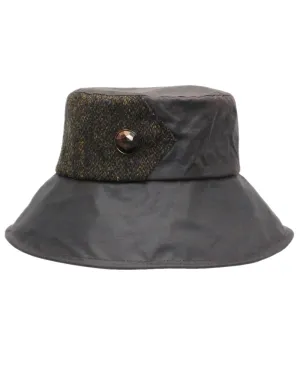 Accessories Heather Hats Heather Womens Ellen Wax Harris Tweed Hat Clearance