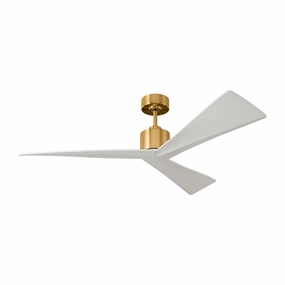 Adler 52"Ceiling Fan Burnished Brass oscillating medium fans with strong airflow