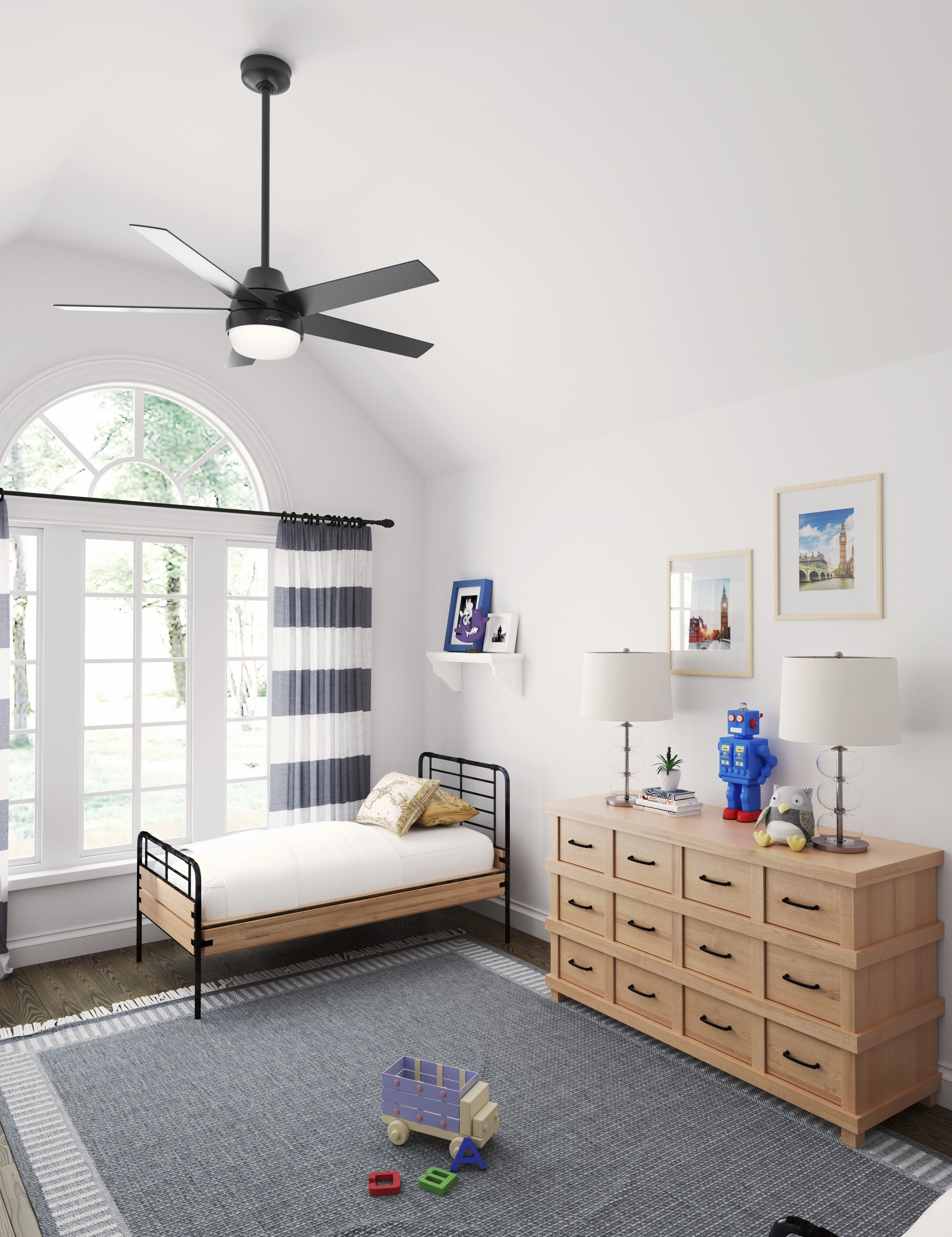 Aerodyne 52"Ceiling Fan Matte Black