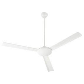 Aerovon 60"Ceiling Fan Studio White energy-efficient medium fans with remote