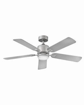 Afton 52"Ceiling Fan Satin Steel medium electric fans for multi-room use