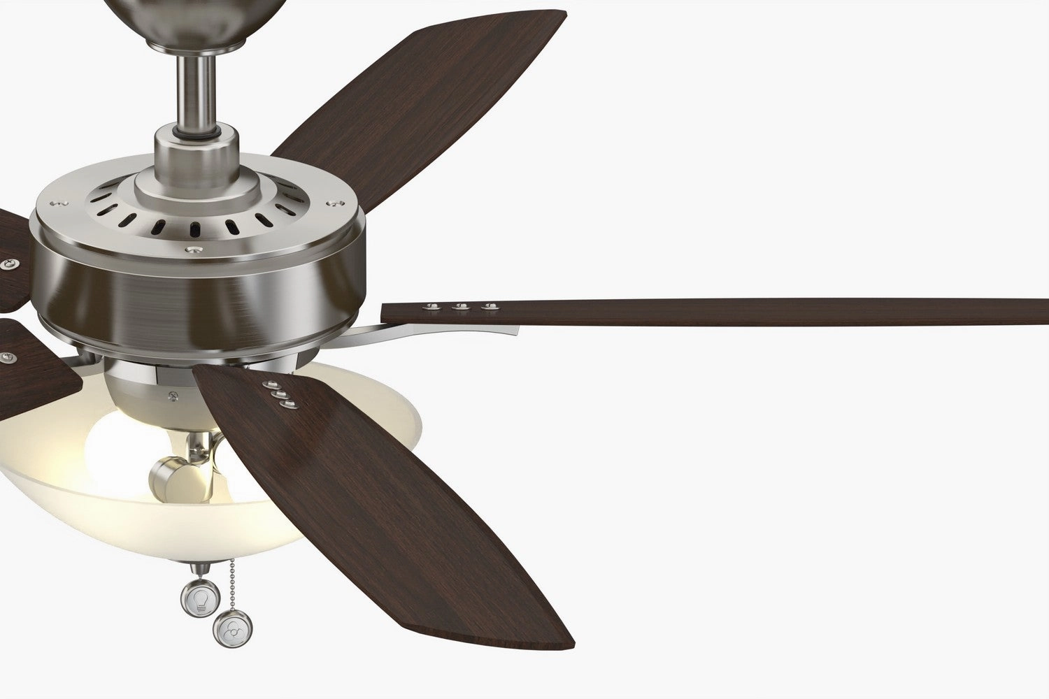 Aire Deluxe 52"Ceiling Fan Brushed Nickel