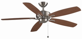 Aire Deluxe 52"Ceiling Fan Brushed Nickel medium electric fans for multi-room use