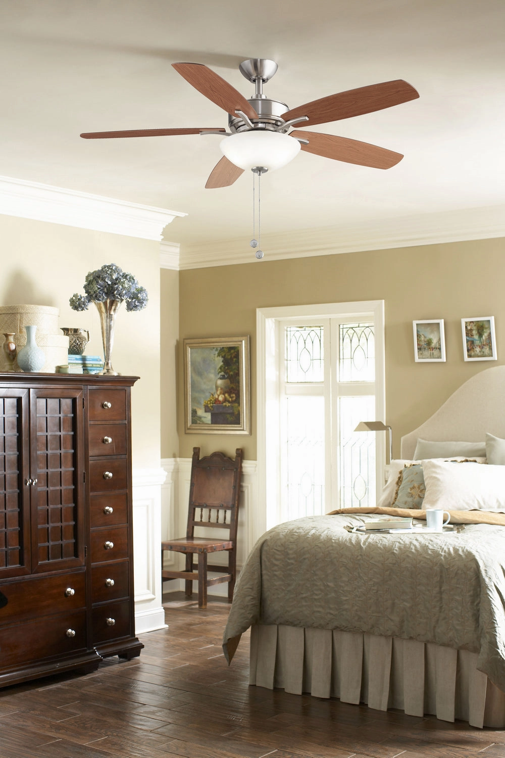 Aire Deluxe 52"Ceiling Fan Brushed Nickel
