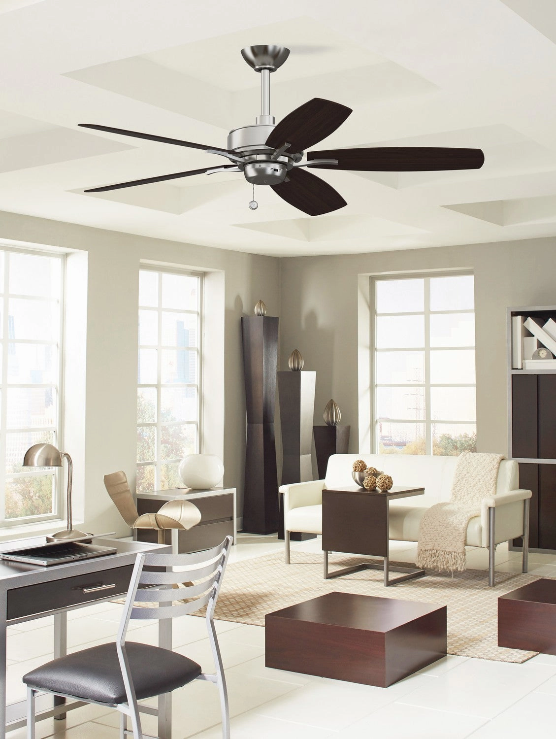 Aire Deluxe 52"Ceiling Fan Brushed Nickel