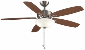Aire Deluxe 52"Ceiling Fan Brushed Nickel medium size fans for home ventilation