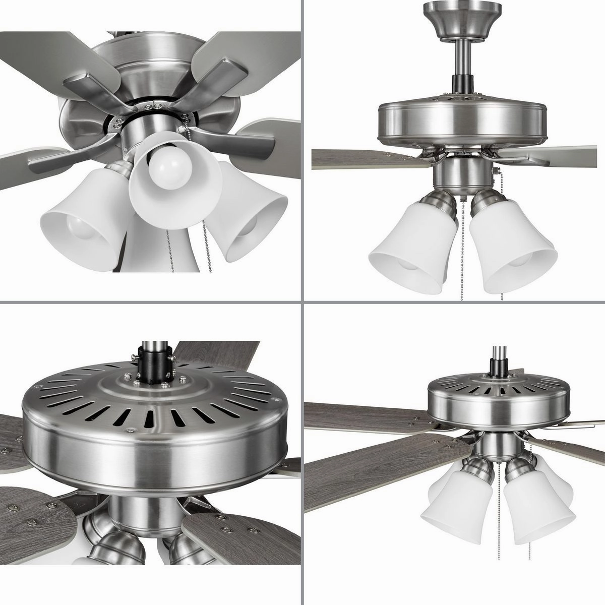AirPro 52"Ceiling Fan Brushed Nickel