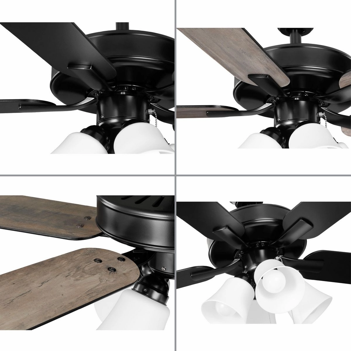 AirPro 52"Ceiling Fan Matte Black