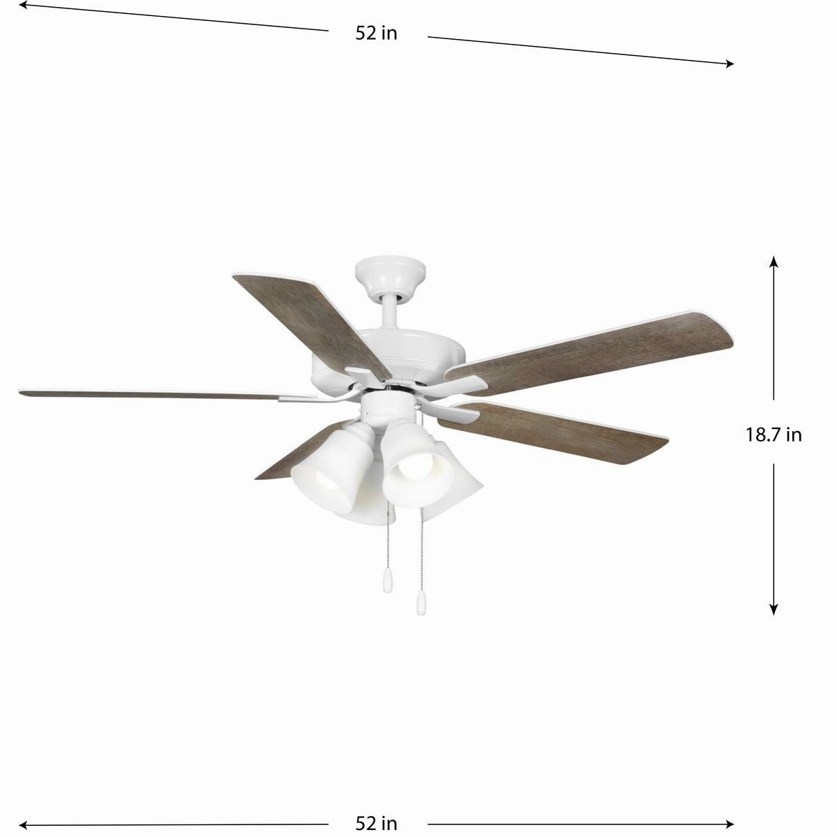 AirPro 52"Ceiling Fan White